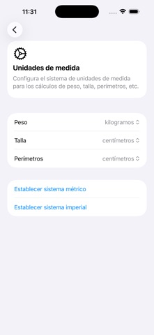 Percentiles Gráficas pediatría App Store preview screenshot 4