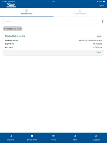 Norway Savings AMG Mobile iPad screenshot