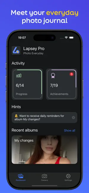 Lapsey: Daily Selfie & Photo screenshot 1