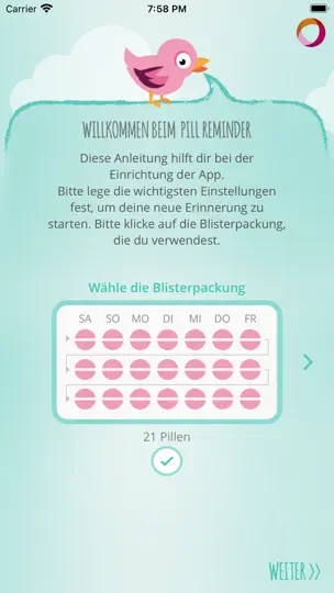 Screenshot von Pill Reminder+ DE auf dem iPhone 2