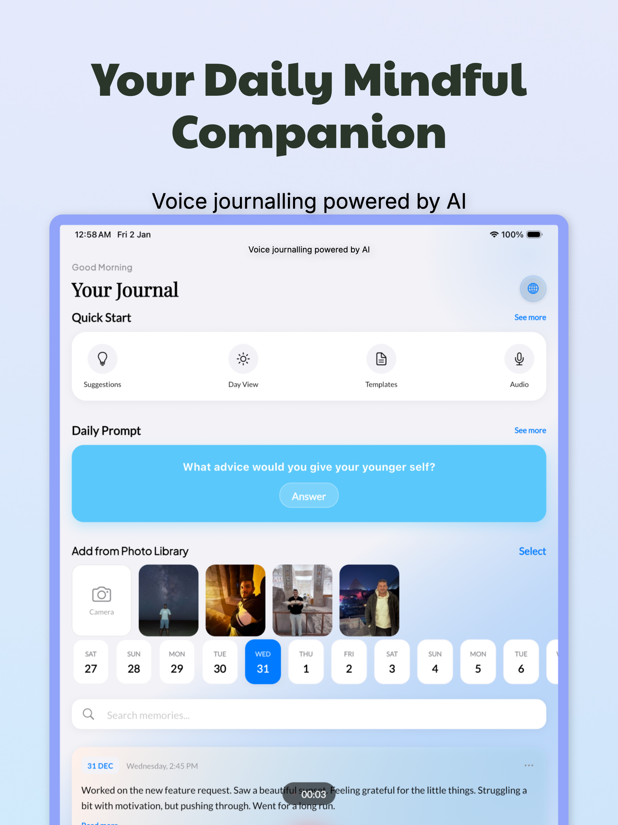 AI Journal & Mood Tracker