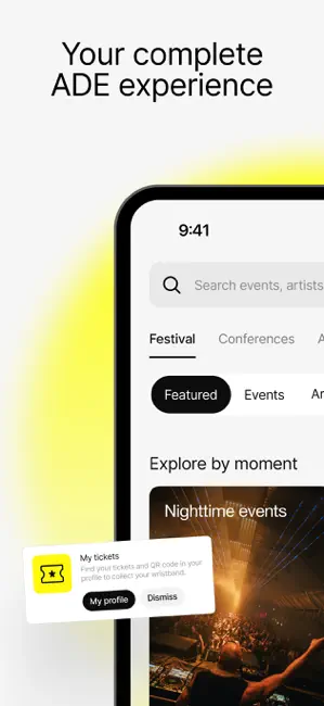Amsterdam Dance Event App iPhone screenshot 1