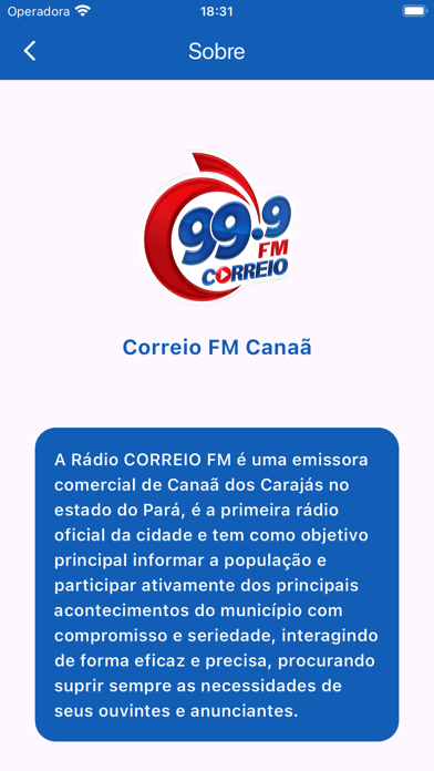 Correio FM Canaã Screenshot