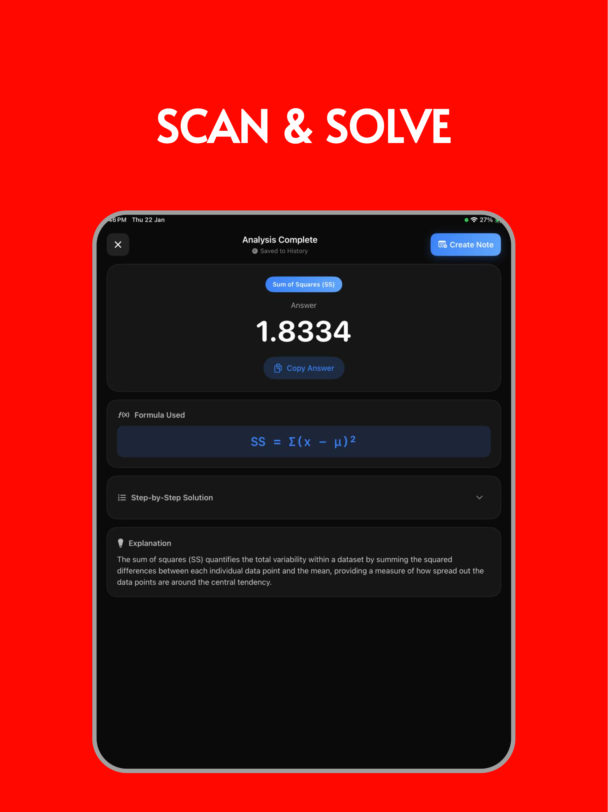 Statistics AI: Scan & Solve