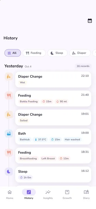 BabyLog: Baby Tracker & Diary screenshot 3