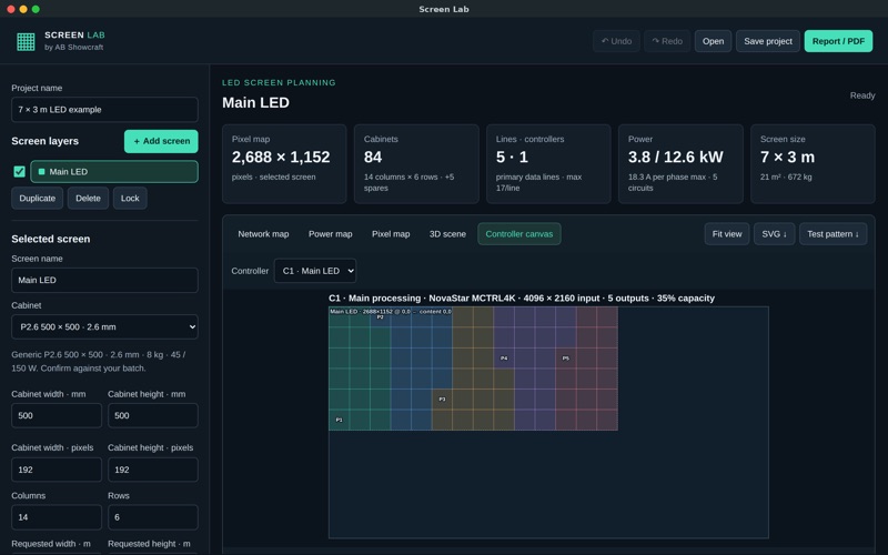 Screen Lab: LED Wall Planner screenshot 5