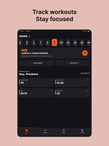 Volt.fit: Gym & Strength Track iPad screenshot