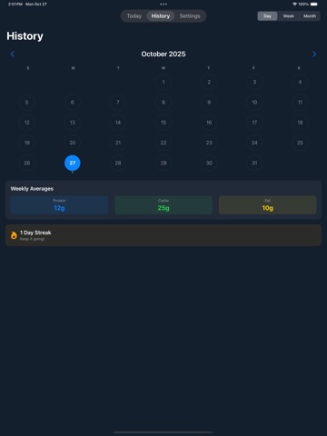 MacroSnap: Calorie Counter iPad screenshot