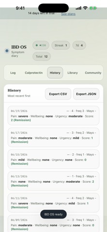 IBD Tracker: Crohn's & Colitis Screenshot 4 of 6