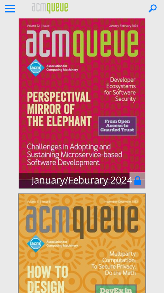 #1. acmqueue (iOS) 由: Association for Computing Machinery
