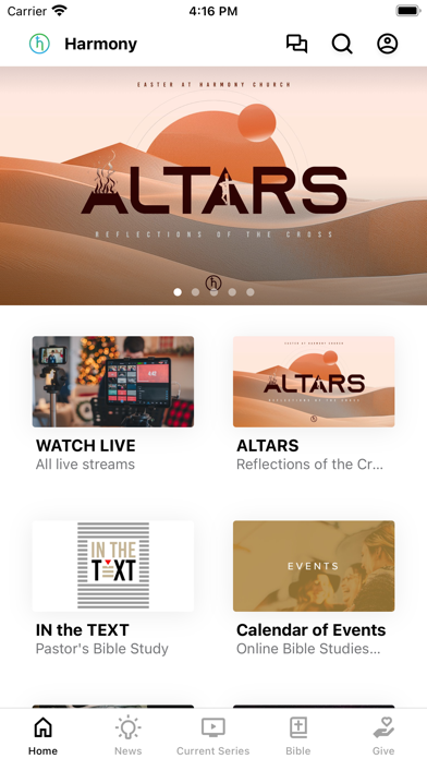 Harmony Church Atlanta Screenshot
