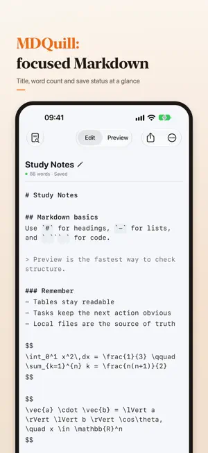 MDQuill: Markdown Editor screenshot 2
