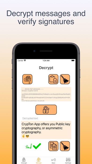 CrypTon: Public Key Encryption Screenshot