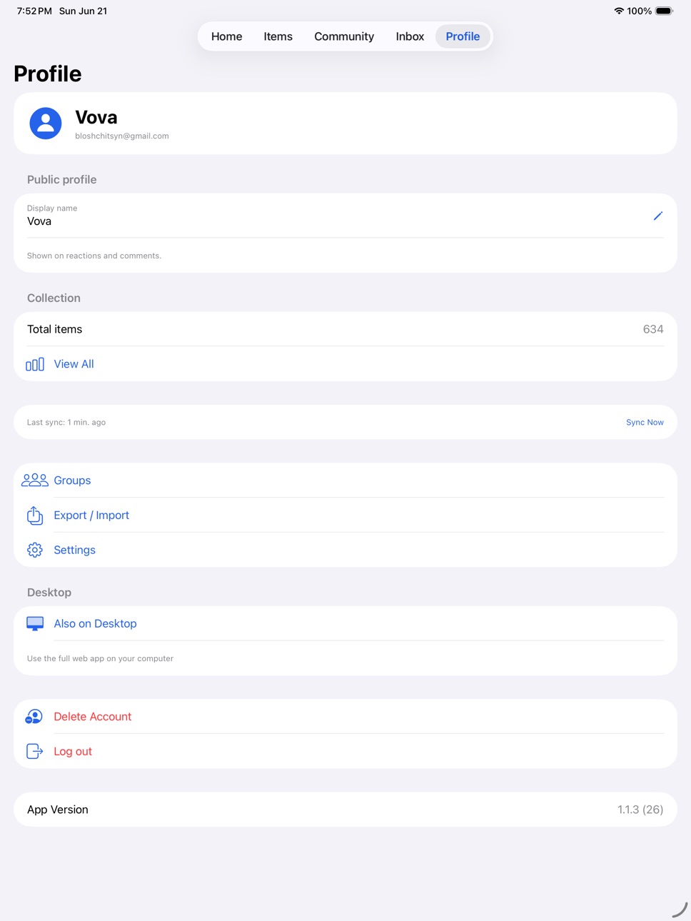 iPad screenshot