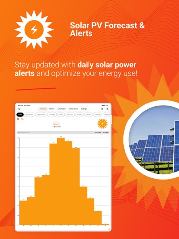 Solar PV Forecast & Alerts iPad screenshot