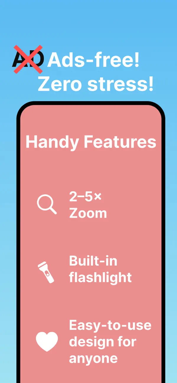 Screenshot #2 pour AdfreeLoupe - Simple Loupe
