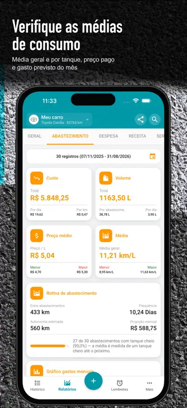 Drivvo - Controle de Gastos screenshot 3 of 10