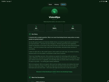 VisionRipe iPad screenshot