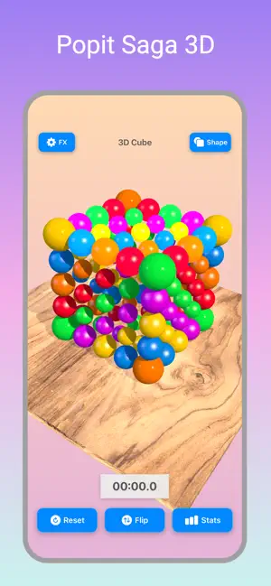 Popit Saga 3D - Buble rush screenshot 1