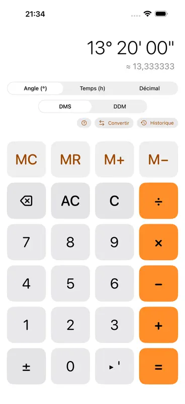 Sessagesimale – Calculatrice screenshot 1 of 5