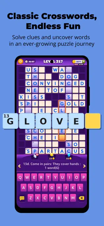 Crossword - Word Hike screenshot 2
