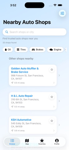 AutoShopFinder Screenshot 1 of 5
