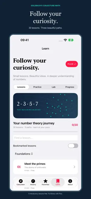 Goldbach's Conjecture Math screenshot 1