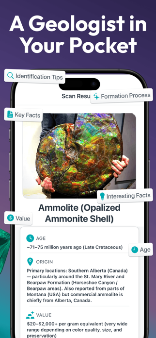 Gem & Rock Identifier: Scan Screenshot 3 of 5