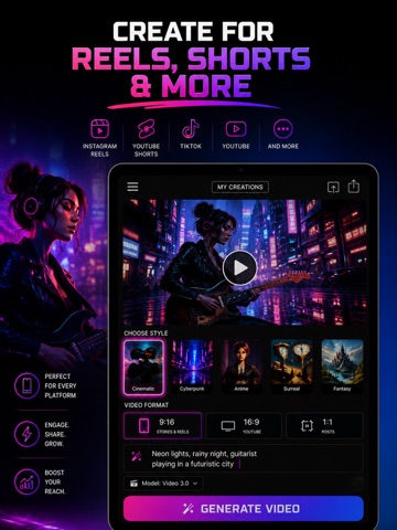 MAIVE: Music Video Maker, Song iPad screenshot