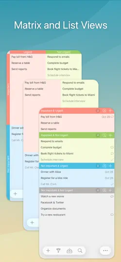 Focus Matrix – Task Manager iPhone Ekran Görüntüsü 2