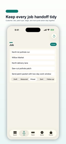 Screenshot 2 of Asphalt Patch Quote Studio App