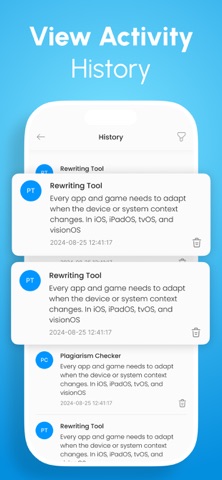 Plagiarism Checker & AI Detect iPhone screenshot