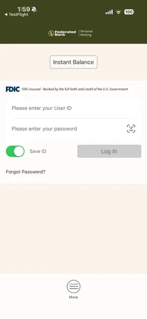 Federated Bank - Personal screenshot 2