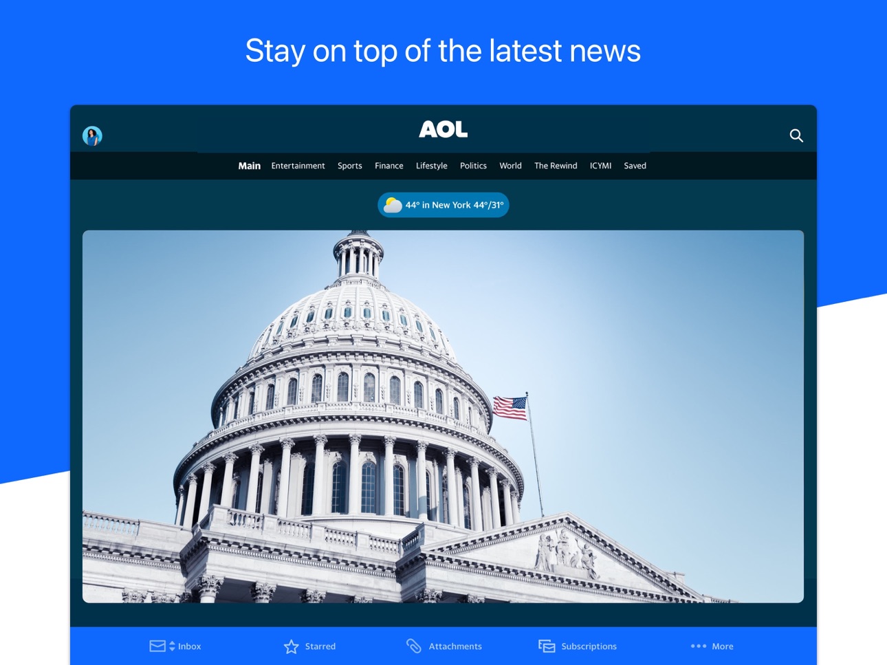 AOL Mail, News, Weather screenshot 3