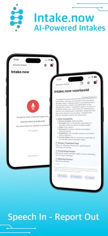 Intake.now iPhone screenshot