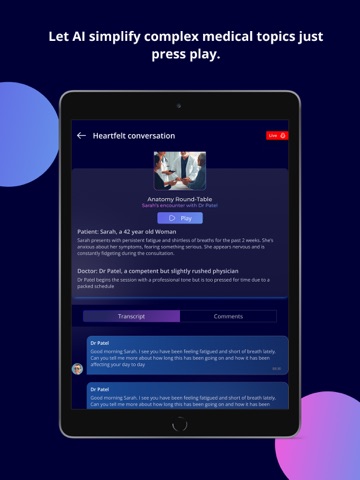 MedScroll Podcasts iPad screenshot