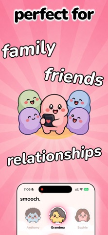 smooch: send cute kisses iPhone screenshot