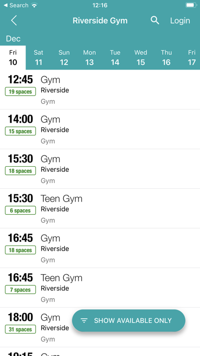 Exeter Leisure Screenshot