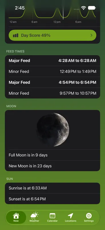Solunar Best Hunting Times screenshot 7 of 10