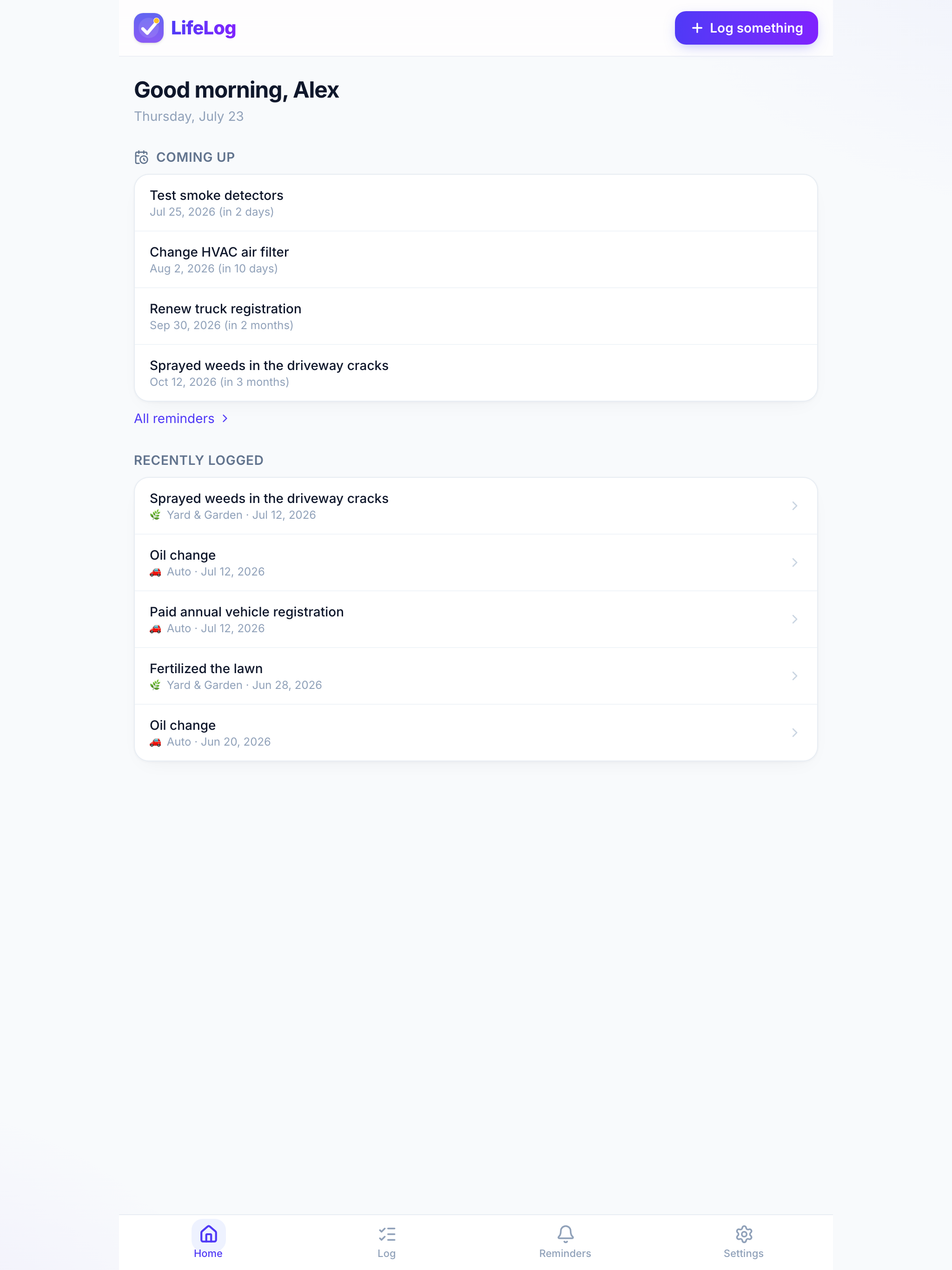 LifeLog Tracker App screenshot 6