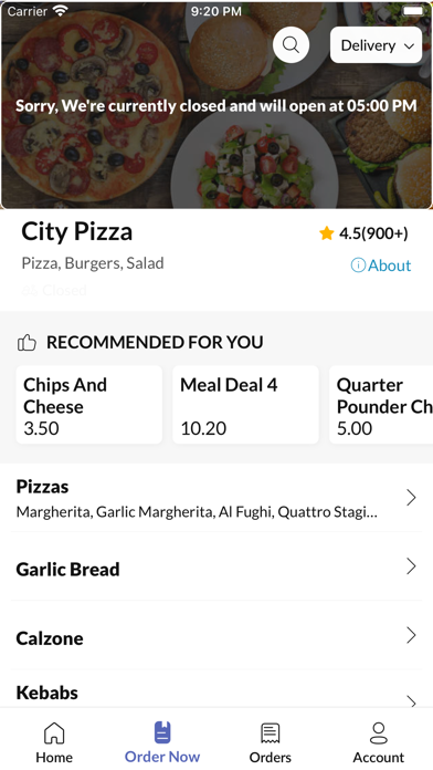 City Pizza. Screenshot
