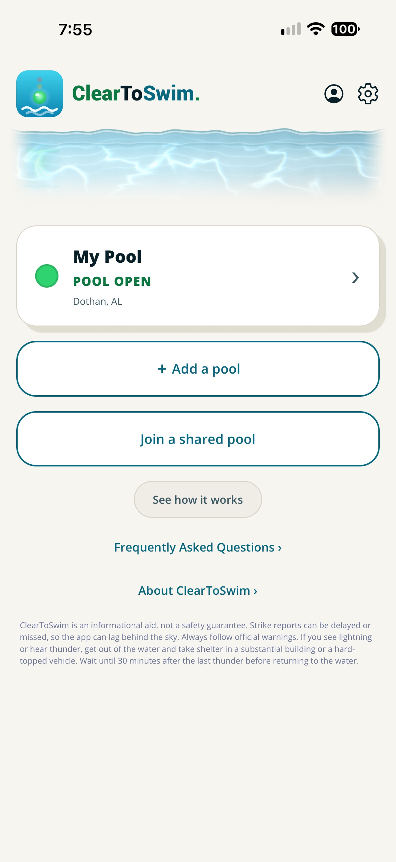 Screenshot 3 of ClearToSwim
