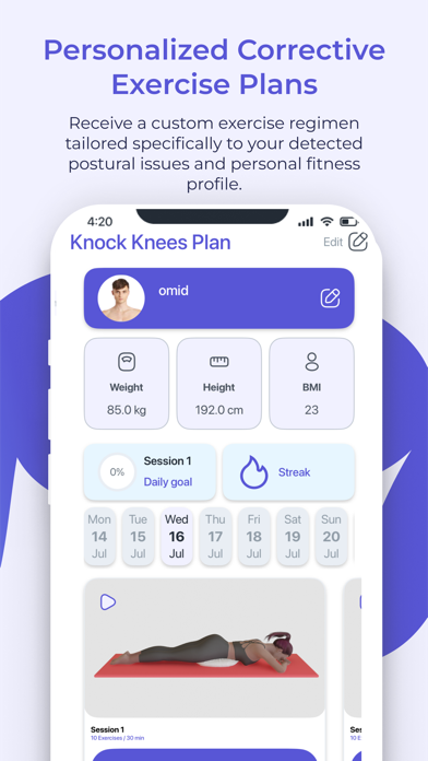 FlexiTrace Posture Analysis Screenshot