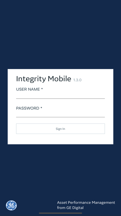 GE Integrity Mobile Screenshot
