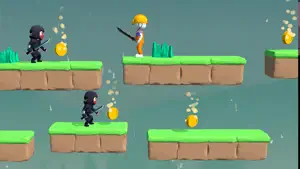 Jump Ninja games falling boy screenshot 1