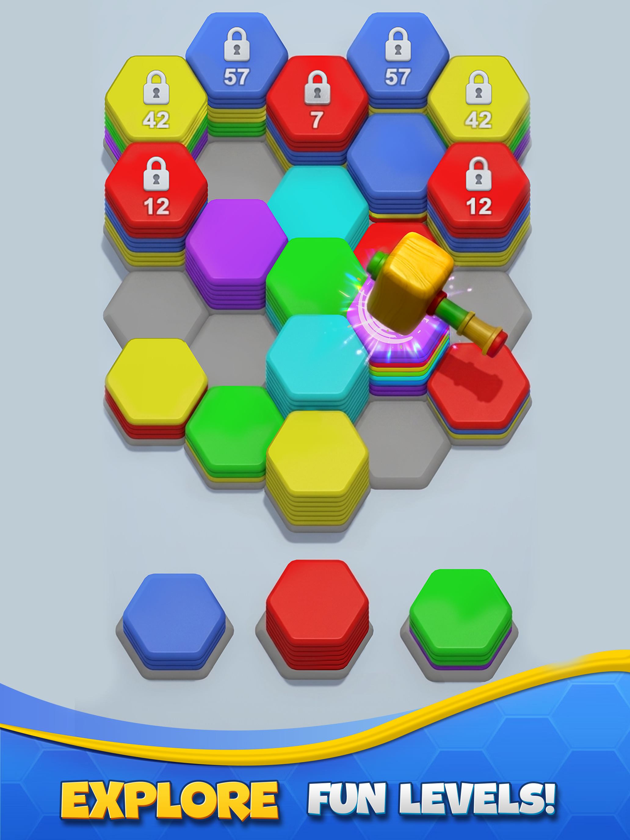 Hexa Tile: Merge Sort