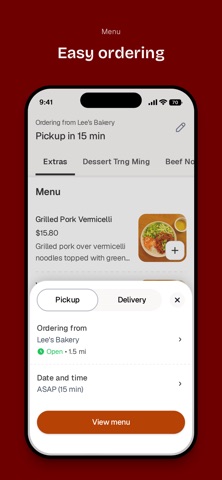 Lee's Bakery iPhone screenshot