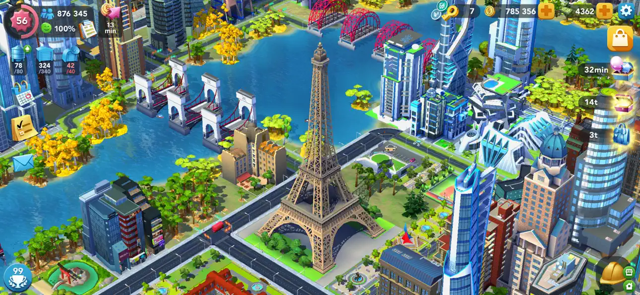 SimCity BuildIt iOS Mod IPA screenshot 3 - iOS game interface