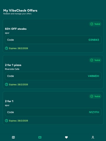 Vibe Check App iPad screenshot 2