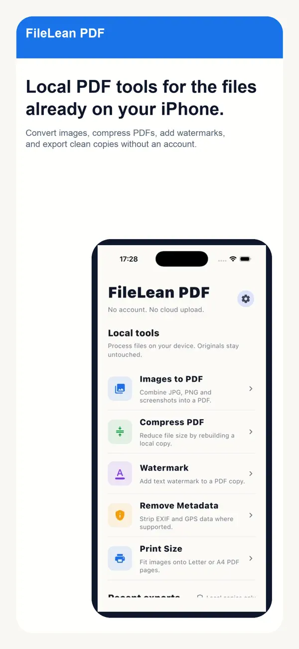 Screenshot #2 pour FileLean PDF